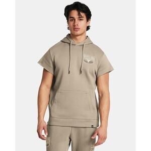 NWT Under Armour Project Rock Essential Fleece in Timberwolf Taupe size Medium